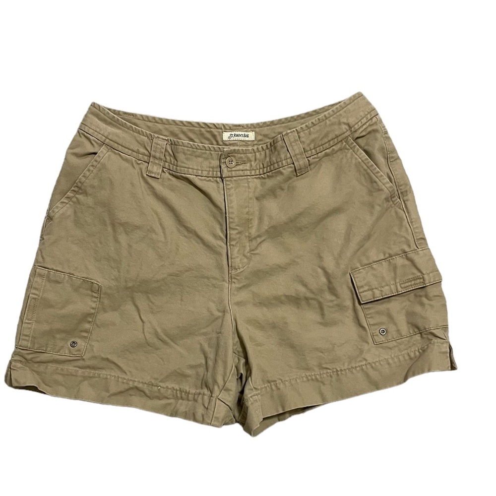 St. John’s Bay Khaki Cargo Shorts Size 14